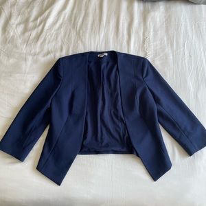 Cropped Navy Blazer